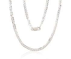 Sidabrinė grandinėlė Curb 2.5 mm , briaunų apdirbimas deimantu - 2.5 mm. - 65 - 7.4 g.