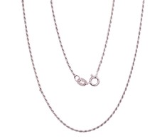 Sidabrinė grandinėlė Rope 1,1 mm - 2.5 g. - 45 - 1,1 mm.