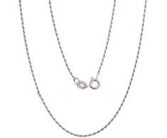 Sidabrinė grandinėlė Rope 1,1 mm - 2.1 g. - 40 - 1,1 mm.