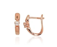 Sidabriniai auskarai anglišku užsegimu, Metalas: Sidabras, Praba: 925°, - 2.6 g. - 16 mm.