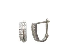 Sidabriniai auskarai anglišku užsegimu, Metalas: Sidabras, Praba: 925°, - 3,07 - 14