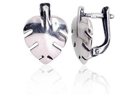 Sidabriniai auskarai anglišku užsegimu, Metalas: Sidabras, Praba: 925°, - 3.2 g. - 16 mm.