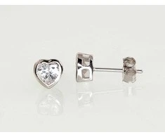 Sidabriniai auskarai Vinukai, Praba: 925°, - 1.4 g. - 7 mm.