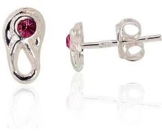 Sidabriniai auskarai Vinukai, Praba: 925°, Metalas: Sidabras - 10 mm. - 0.5 g.