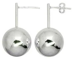Sidabriniai auskarai Vinukai, Praba: 925°, Metalas: Sidabras - 30 mm. - 6.2 g.