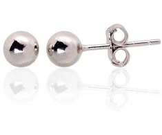 Sidabriniai auskarai Vinukai, Praba: 925°, Metalas: Sidabras - 0.9 g. - 5.1 mm.