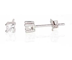 Sidabriniai auskarai Vinukai, Praba: 925°, Metalas: Sidabras - 3 mm. - 0.6 g.