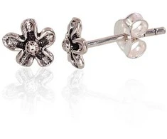 Sidabriniai auskarai Vinukai, Praba: 925°, Metalas: Sidabras - 6 mm. - 0.6 g.