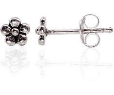 Sidabriniai auskarai Vinukai, Praba: 925°, Metalas: Sidabras - 5 mm. - 0.5 g.