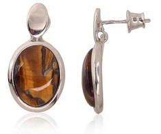 Sidabriniai auskarai Vinukai, Praba: 925°, Metalas: Sidabras - 26 mm. - 6.1 g.