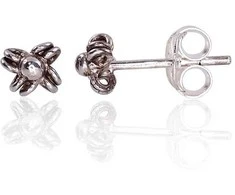 Sidabriniai auskarai Vinukai, Praba: 925°, Metalas: Sidabras - 4 mm. - 0.5 g.