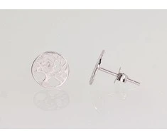 Sidabriniai auskarai Vinukai, Praba: 925°, Metalas: Sidabras - 9 mm. - 0.7 g.