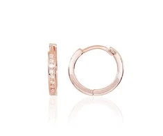 Sidabriniai auskarai su apvaliu segtuku - 2 g. - 14 mm.