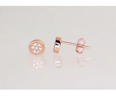 Sidabriniai auskarai Vinukai, Praba: 925°, Metalas: Sidabras - 6 mm. - 1.2 g.