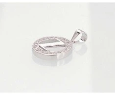 Sidabrinis Pakabukas - Vardo Raidė. Metalas: Sidabras. Praba: 925°. Akmuo: Cirkonai - 1.7 g. - 21 mm.