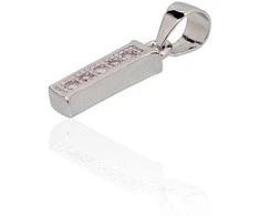 Sidabrinis Pakabukas - Vardo Raidė. Metalas: Sidabras. Praba: 925°. Akmuo: Cirkonai - 0.9 g. - 20 mm.