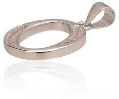 Sidabrinis Pakabukas - Vardo Raidė. Metalas: Sidabras. Praba: 925°. Akmuo: Cirkonai - 1.6 g.
