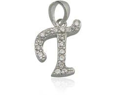 Sidabrinis Pakabukas - Vardo Raidė. Metalas: Sidabras. Praba: 925°. Akmuo: Cirkonai - 1.3 g. - 21 mm.