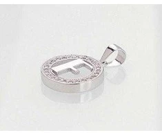 Sidabrinis Pakabukas - Vardo Raidė. Metalas: Sidabras. Praba: 925°. Akmuo: Cirkonai - 1.8 g. - 21 mm.