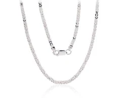 Sidabrinė grandinėlė 2.5 mm - 2.5 mm. - 45 - 16.3 g.