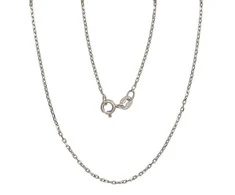 Sidabrinė grandinėlė Anchor 1 mm , briaunų apdirbimas deimantu - 1.7 g. - 1 mm. - 40