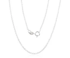 Sidabrinė grandinėlė Anchor round 1,1 mm - 2.4 g. - 47 - 1,1 mm.