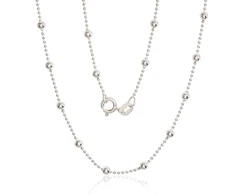 Sidabrinė grandinėlė Bead 1-3 mm - 45 - 4.8 g. - 1-3 mm.