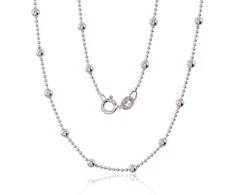 Sidabrinė grandinėlė Bead 1-3 mm - 50 - 4.8 g. - 1-3 mm.