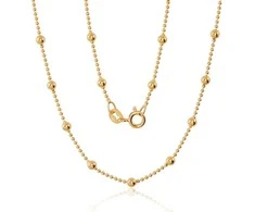 Sidabrinė grandinėlė Bead 1-3 mm - 50 - 4.6 g. - 1-3 mm.