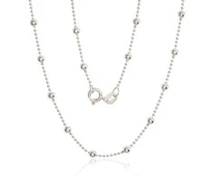 Sidabrinė grandinėlė Bead 1-3 mm - 50 - 4.8 g. - 1-3 mm.