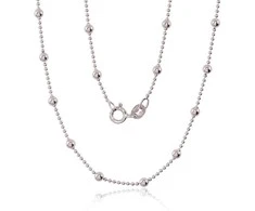 Sidabrinė grandinėlė Bead 1-3 mm - 50 - 4.8 g. - 1-3 mm.
