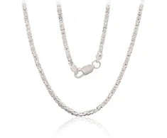 Sidabrinė grandinėlė Bizantine 2.1 mm - 55 - 2.1 mm. - 19.6 g.