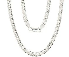 Sidabrinė grandinėlė Crandmother 4,9 mm , briaunų apdirbimas deimantu - 60 - 4,9 mm. - 18.5 g.