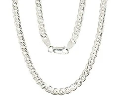 Sidabrinė grandinėlė Crandmother 4,9 mm , briaunų apdirbimas deimantu - 50 - 4,9 mm. - 15.8 g.