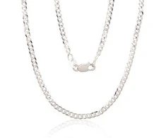 Sidabrinė grandinėlė Curb 2.5 mm , briaunų apdirbimas deimantu - 2.5 mm. - 7.9 g. - 70