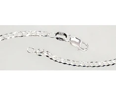 Sidabrinė grandinėlė Curb 2.5 mm , briaunų apdirbimas deimantu - 2.5 mm. - 50 - 5.4 g.