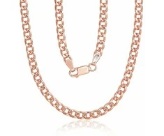 Sidabrinė grandinėlė Curb 4 mm - 4 mm. - 50 - 19.5 g.