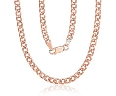 Sidabrinė grandinėlė Curb 4 mm - 4 mm. - 55 - 24.5 g.