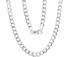 Sidabrinė grandinėlė Curb 4.5 mm - 4.5 mm. - 13.4 g. - 70
