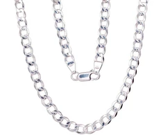 Sidabrinė grandinėlė Curb 4.5 mm - 4.5 mm. - 14.7 g. - 70