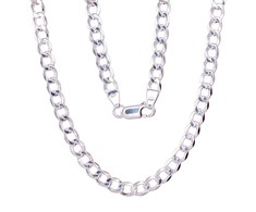 Sidabrinė grandinėlė Curb 4.5 mm - 4.5 mm. - 55 - 11.8 g.