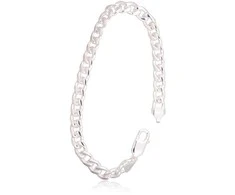 Sidabrinė grandinėlė Curb 7 mm - 22 - 7 mm. - 25.2 g.