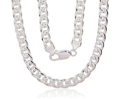 Sidabrinė grandinėlė Curb 7 mm - 7 mm. - 50 - 53 g.