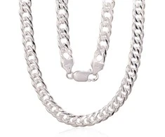 Sidabrinė grandinėlė Double rombo 6 mm , briaunų apdirbimas deimantu - 6 mm. - 55 - 33.1 g.