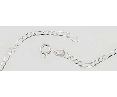 Sidabrinė grandinėlė Figaro 2,2 mm , briaunų apdirbimas deimantu - 5.7 g. - 50 - 2,2 mm.