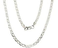 Sidabrinė grandinėlė Marina 3 mm , briaunų apdirbimas deimantu - 3 mm. - 55 - 9 g.