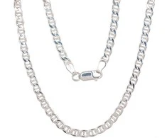 Sidabrinė grandinėlė Marina 3.9 mm , briaunų apdirbimas deimantu - 60 - 3.9 mm. - 15.5 g.