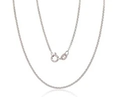 Sidabrinė grandinėlė Rollo 1 mm - 2.4 g. - 1 mm. - 45