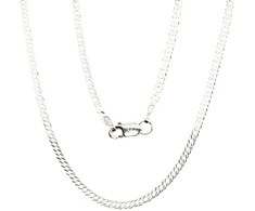 Sidabrinė grandinėlė Rombo 2 mm , briaunų apdirbimas deimantu - 2 mm. - 4.7 g. - 65