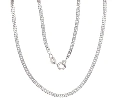 Sidabrinė grandinėlė Rombo 2 mm , briaunų apdirbimas deimantu - 3.7 g. - 2 mm. - 50
